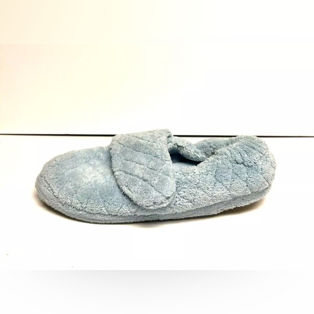Acorn Womens Wrap Slippers Blue Size 11-12